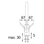 Blanco 517742 MIDA 高壓廚房混合水龍頭 (鍍鉻色)
